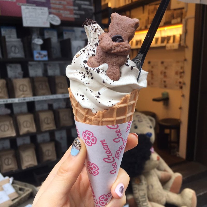 モカリッチソフトクリーム(豆虎 中目黒焙煎所)