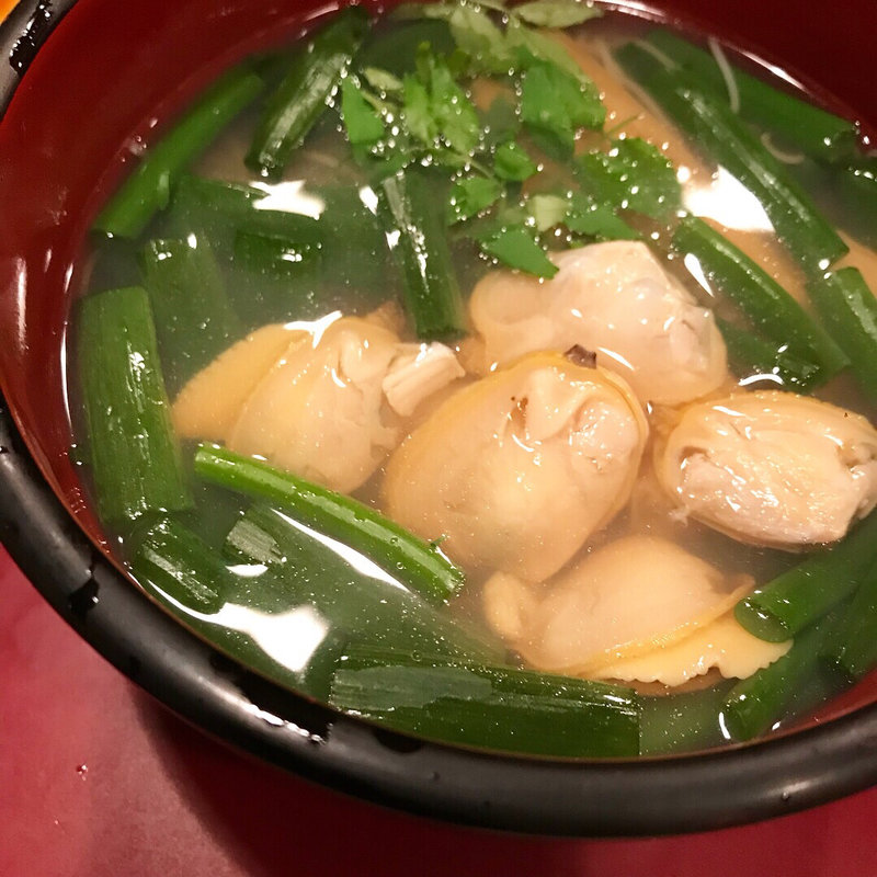 蛤のにゅうめん(かぶら)