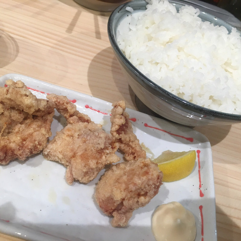 唐揚げ定食3個(ラーメンまこと屋 大津堅田店)