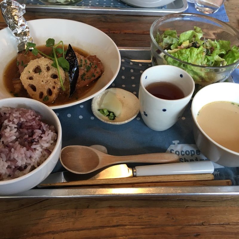 豚スペアリブの煮込みランチ(Cocopelli Shrimp 海と畑の台所)