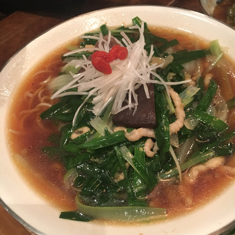 韮葱らーめん(新潟三宝亭 東京ラボ中目黒店)