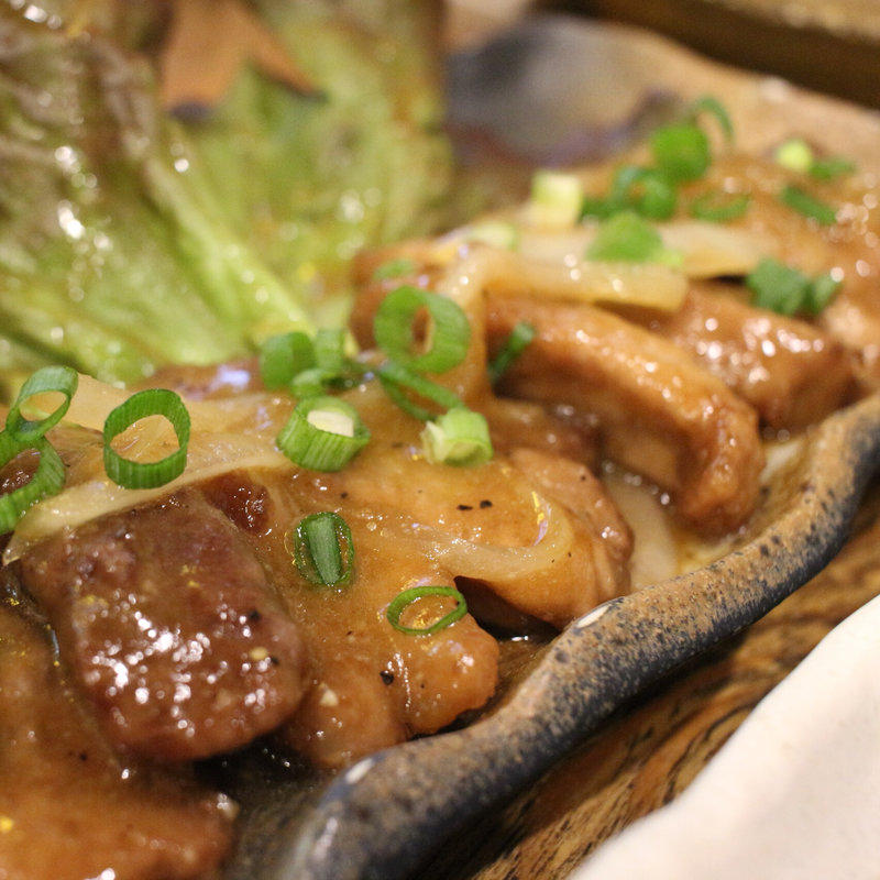 まぐろホホ肉ガーリック焼き(浜焼太郎 川崎仲見世通り店)