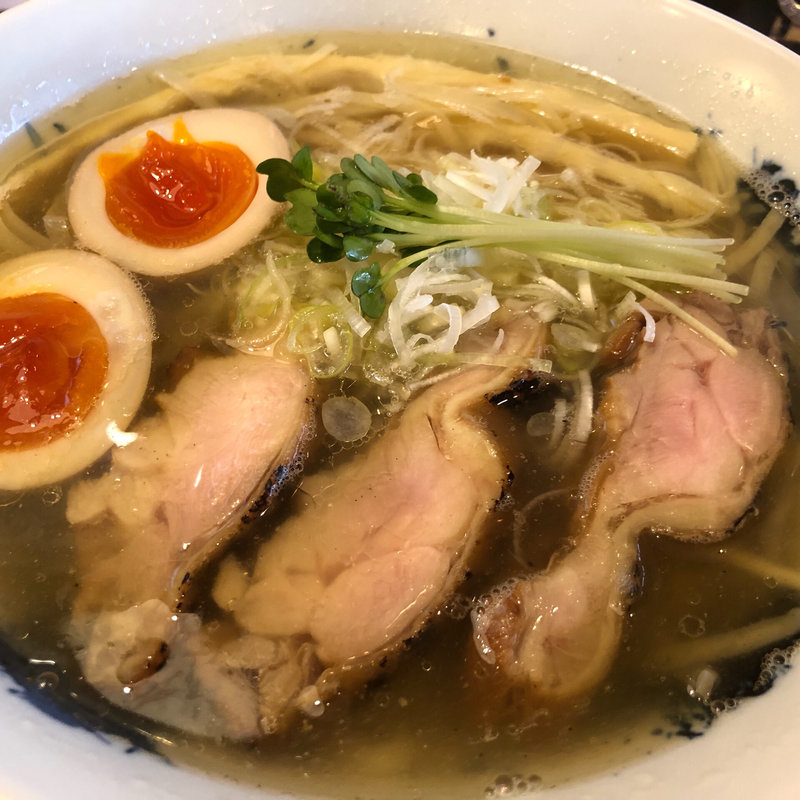 燻製鶏塩ラーメン(彩色ラーメン きんせい夢風 （【旧店名】きんせい 総本家 高槻栄町）)