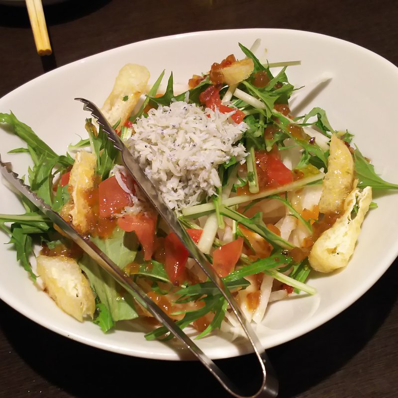 しらすと揚げの大根サラダ(団欒 炎 京急川崎店)