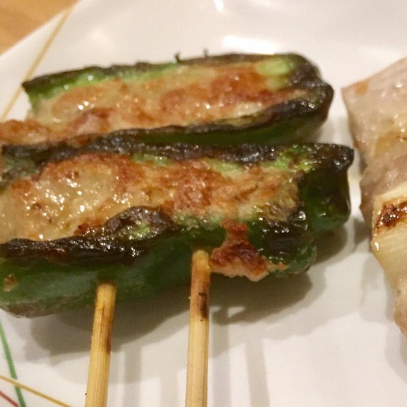 ピーマンの肉詰め(串鳥 南四条店)