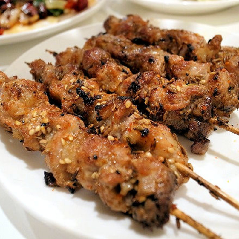 ラム肉の串焼き(味坊)