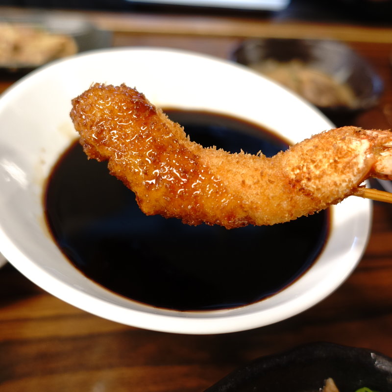 ぷりっぷり海老(串カツさくら 本店 難波 なんばの串カツ)