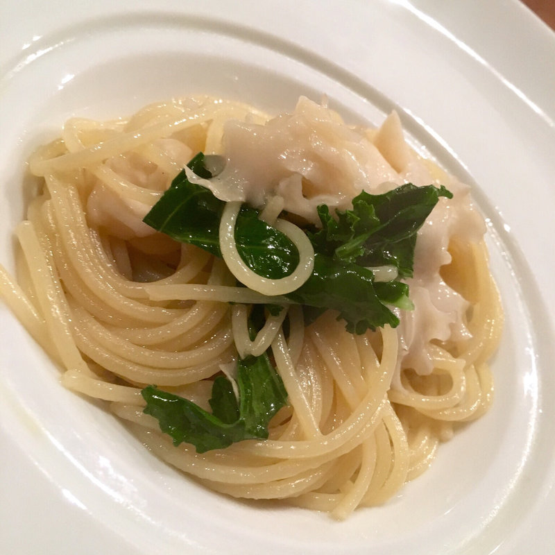 はなびら茸のパスタ(コノ花まひろ )