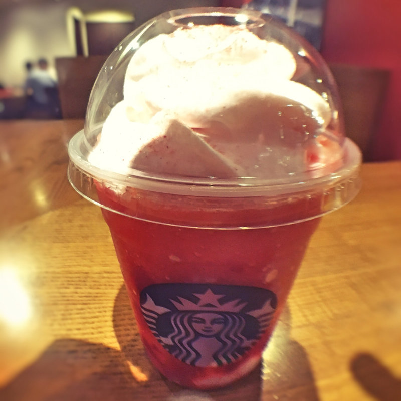 ストロベリーベリーマッチフラペチーノ(スターバックスコーヒー 福岡赤坂門店)