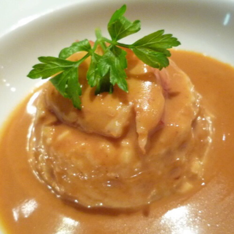 伊勢海老のムースw/アメリケーヌソウス(ラタトゥイユ)