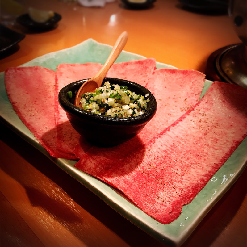 クルクルネギ巻タン塩(焼肉 しみず)