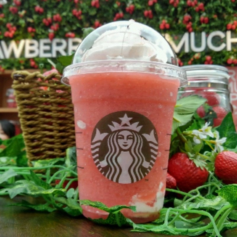 ストロベリーベリーマッチフラペチーノ(スターバックスコーヒー 代官山 蔦屋書店)
