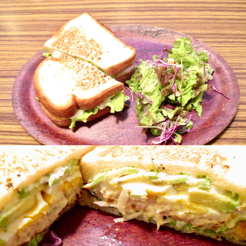 ゆで卵とアボガドのツナメルトサンド(ALOHANA cafe （アロハナ カフェ）)