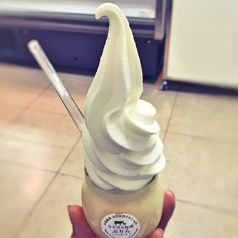 ぷりんソフト(なかほら牧場 松屋銀座本店 )