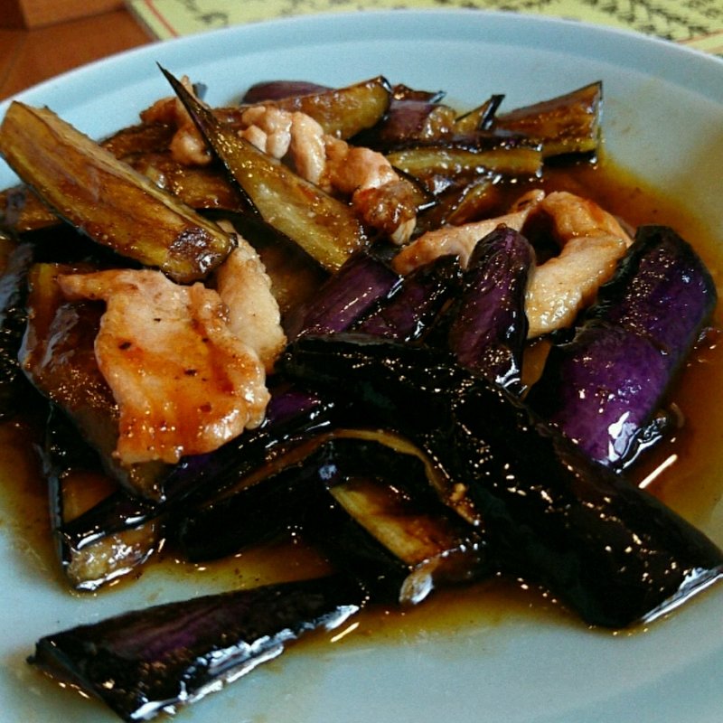 ナスと豚のピリ辛炒め(珍萬21)