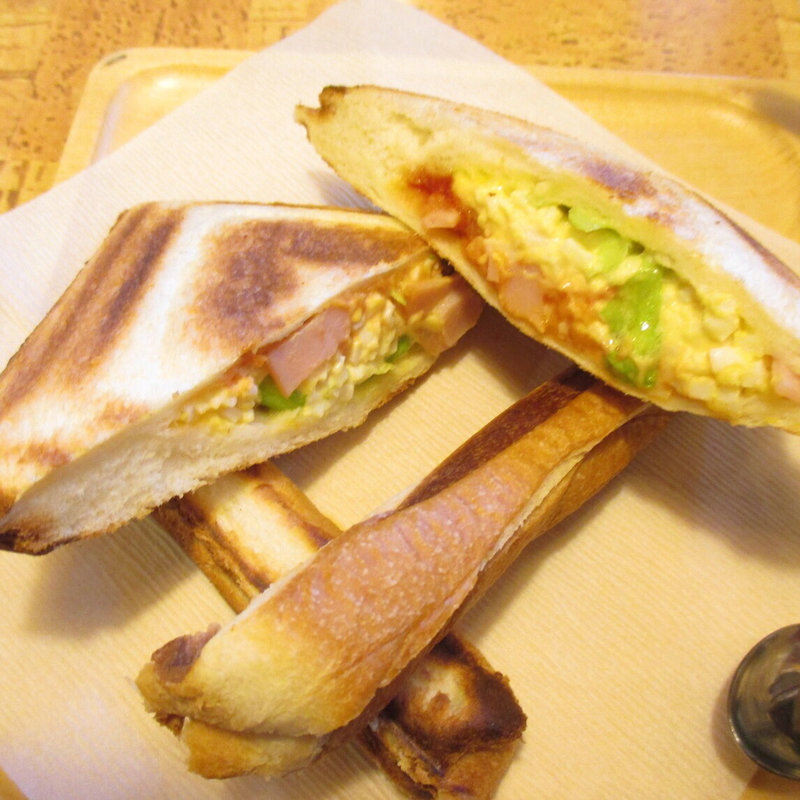 たまごホットサンド(喫茶神東)