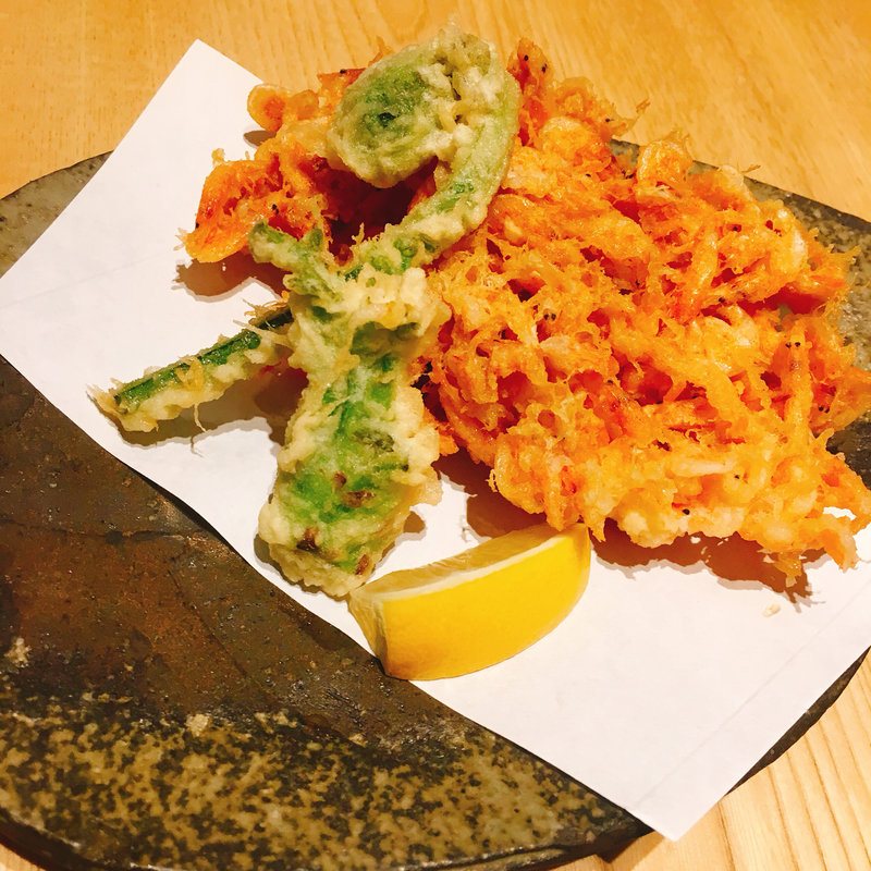 桜海老のかき揚げ(小松庵総本家 新宿高島屋店)
