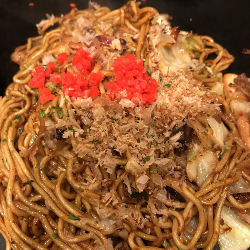 ミックス焼きそば（豚、イカ、エビ）(花たぬき 河原町店 )