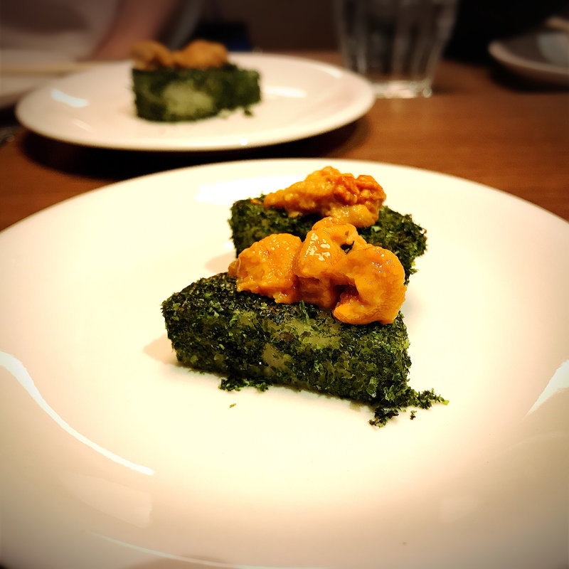 山いもの磯辺焼きウニのせ(らんぷ)