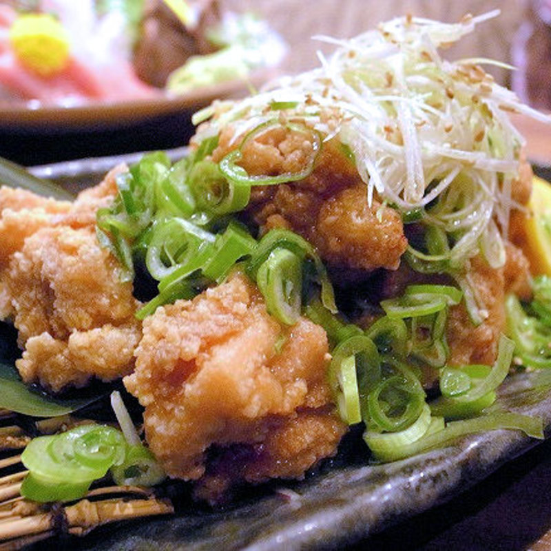鶏のネギ塩唐揚げ(名古屋コーチン専門居酒屋　尾張邸 人形町店 )