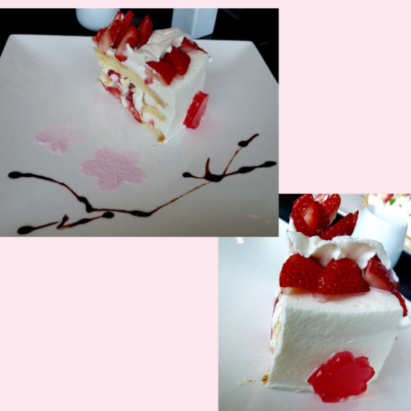 苺のショートケーキ(カフェコムサ 京阪シティモール店)