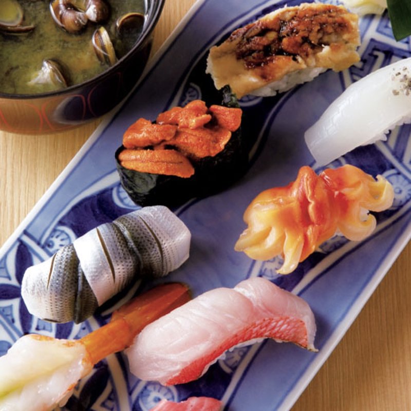 おすすめにぎり八貫(旭鮨総本店 鮨たか恵比寿店)