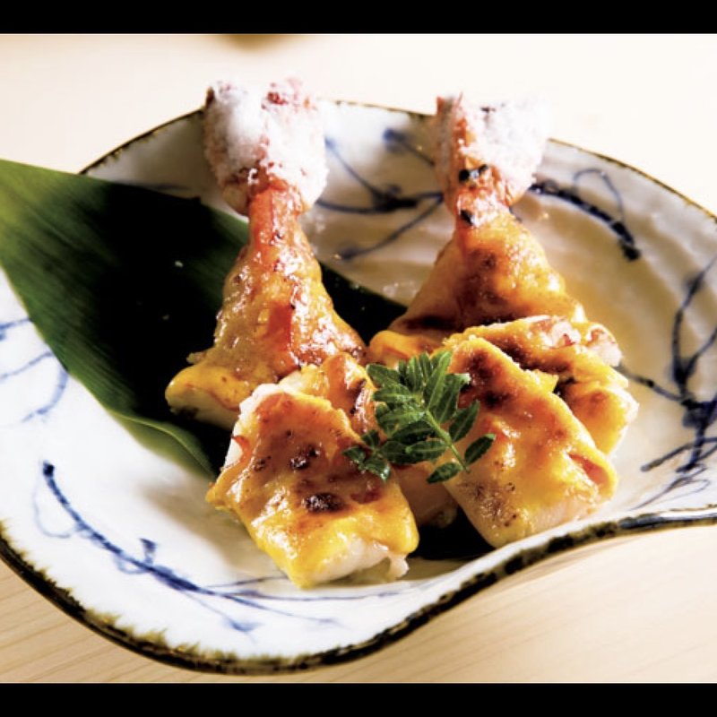 大海老玉味噌焼き(鮨てつ也)