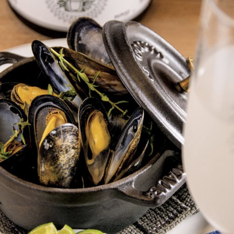 ムール貝の獺祭蒸し(獺祭Bar 23 （ダッサイバーニジュウサン）)