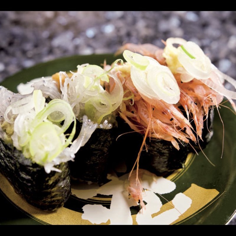 生しらす 生桜えび(回転寿司酒場 銀座沼津港)