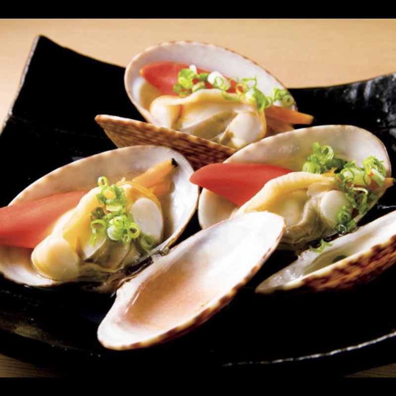 すだれ貝酒蒸し(すし おかしら)