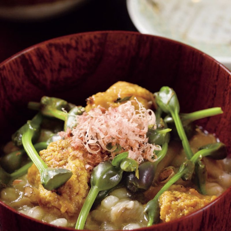 秋田のみずの実さわもだし丸麦のかわりとろろ(さん葉か)