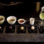 茶果（5種のお茶と5種のひと口果子）(HIGASHIYA GINZA （ヒガシヤギンザ）)