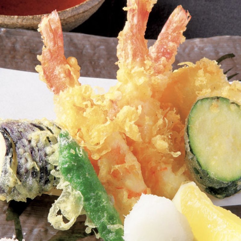 季節野菜と海老・穴子の天麩羅(不風流)