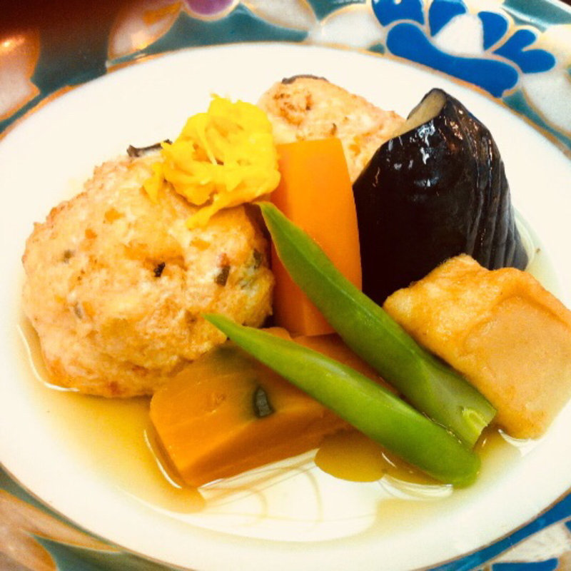 飛竜頭の煮物(利休庵)