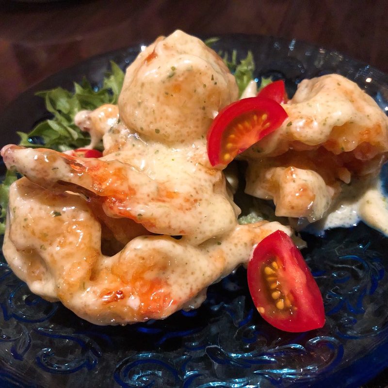 エビのバジルマヨネーズ(中華バルAZuma)