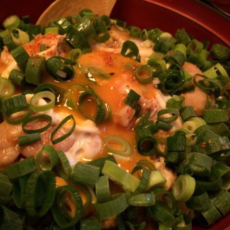 親子丼 九条葱(博多水たき さ和鳥 八丁堀)