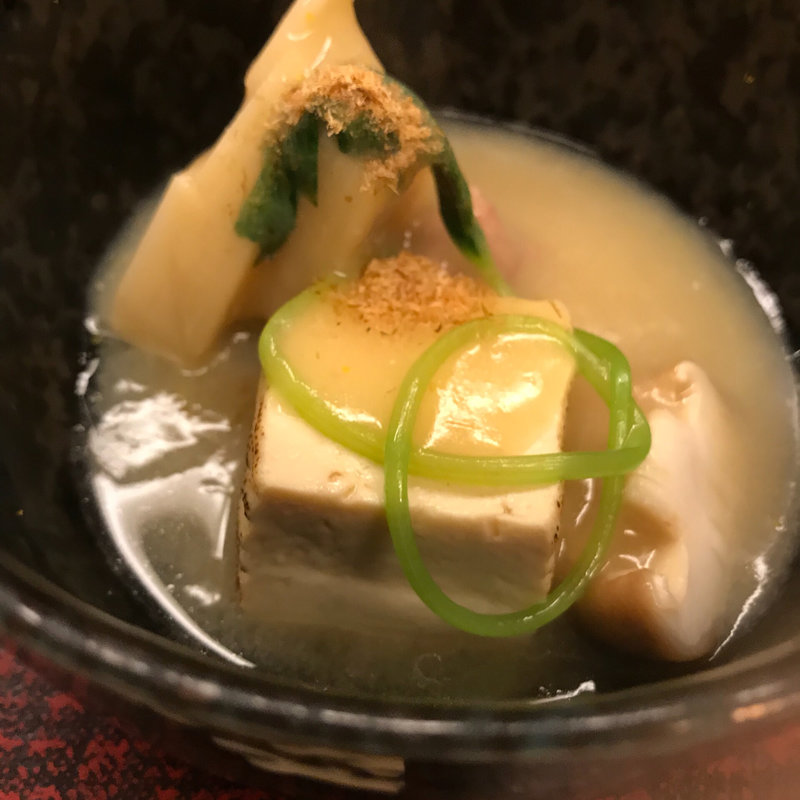 筍と厚揚げのあんかけ おまかせコースの一品(みさき )