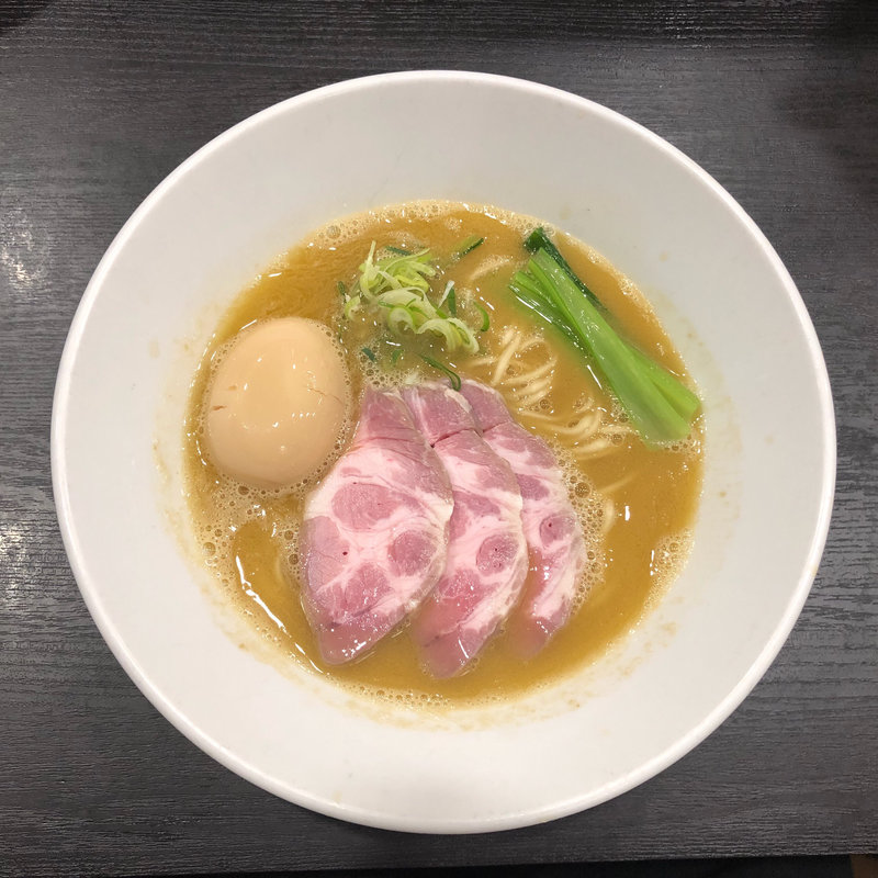 味玉濃厚魚介ラーメン(麺や福はら)
