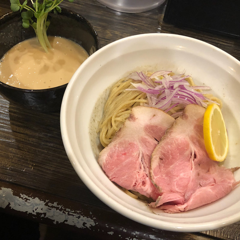 鮟肝のヴィシソワーズ風つけそば(丿貫)