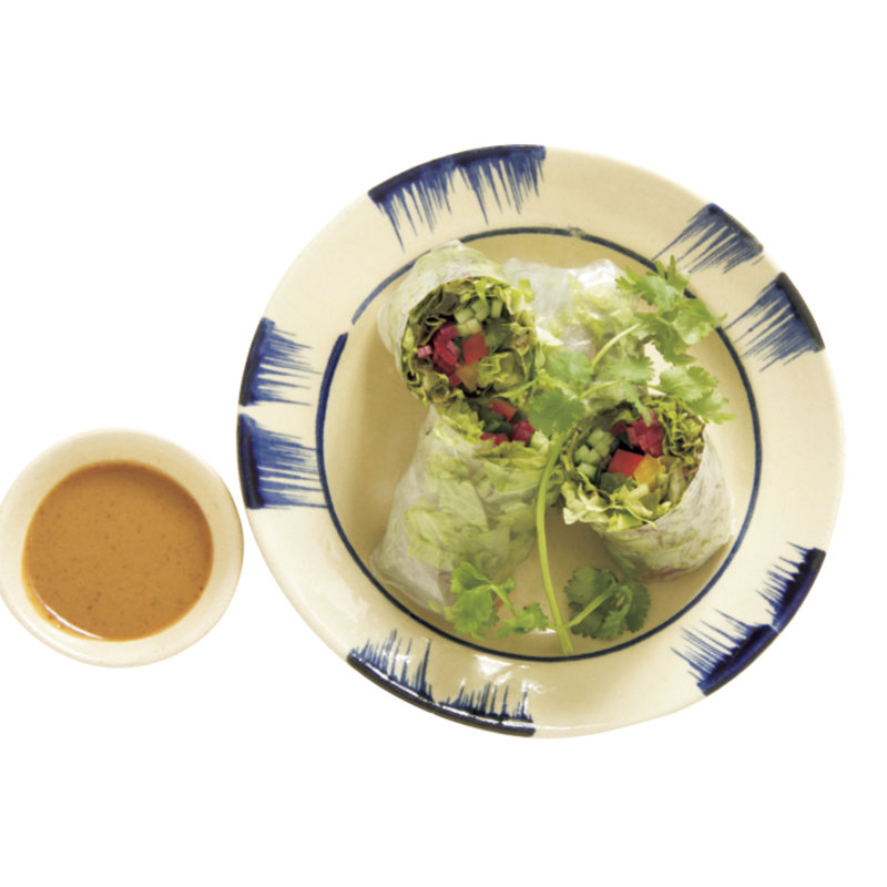 季節野菜の生春巻き アーモンドソース(ヨヨナム)