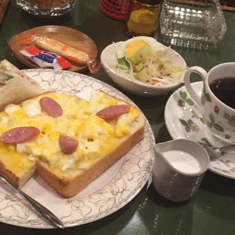 オープンサンド モーニングセット(珈琲家族)