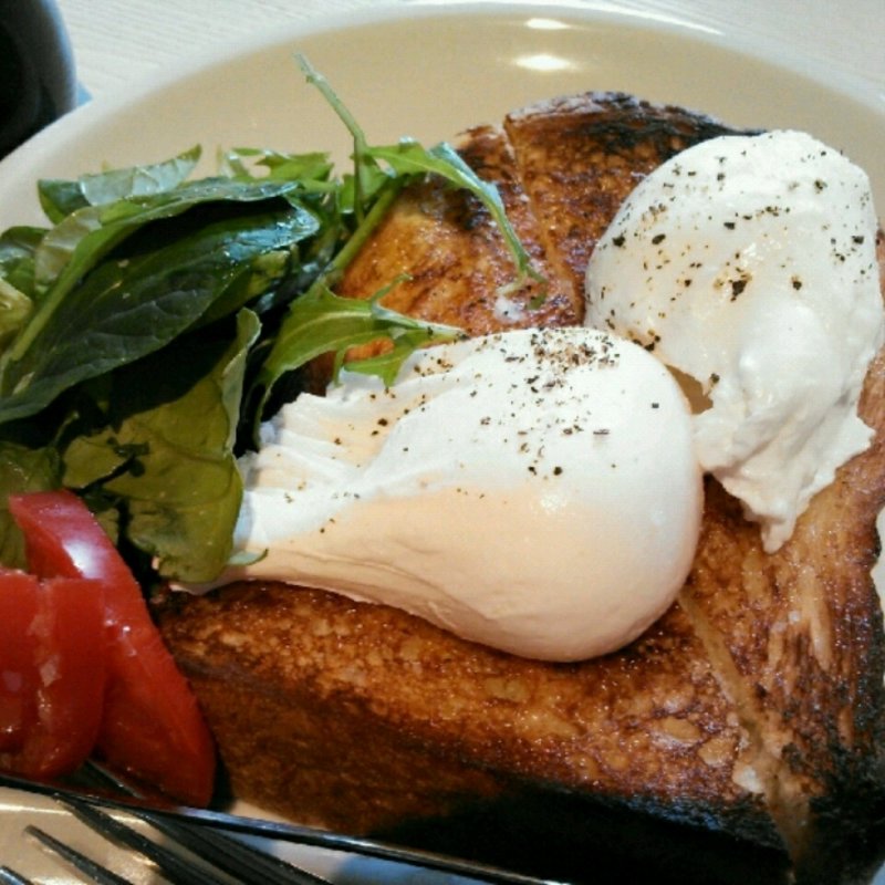 ポーチドエッグとトースト(ブルーボトルコーヒー青山 )