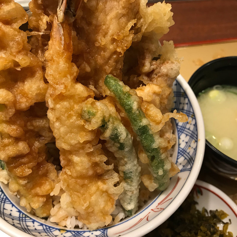 鶏天と豚ロースの海老天丼(あげてんや 浜松イオンモール浜松志都呂店 )