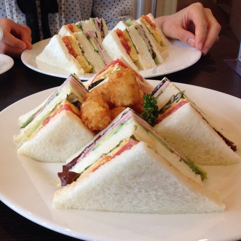 美味しいハムとタマゴサンド(山本珈琲館 奈良店)