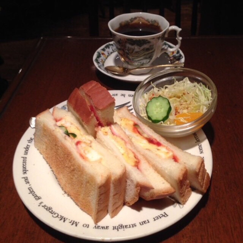 ミックストーストサンドセット(珈琲の森)