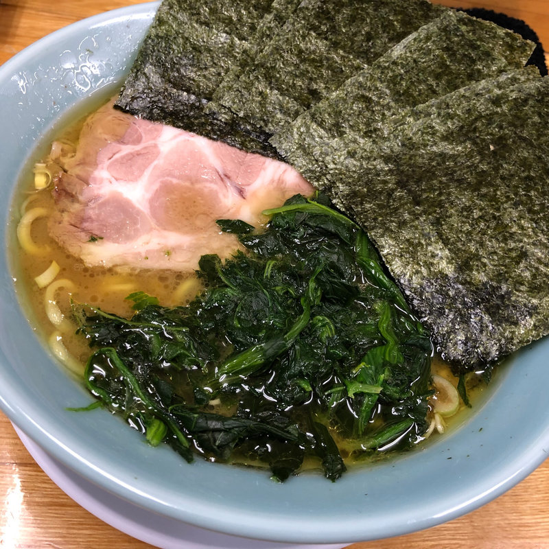 ラーメン 並盛 海苔増し ほうれん草増し