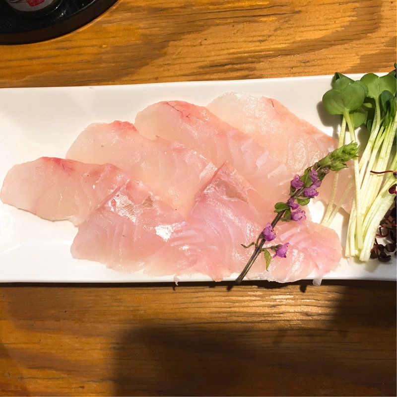 金目鯛お造り(立ち飲み ますらお)