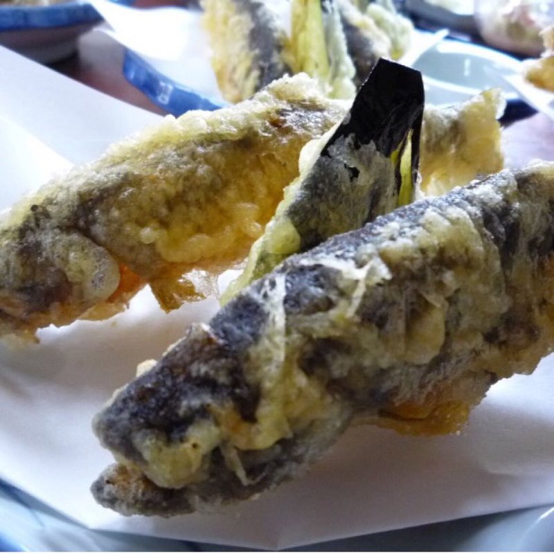 岩魚の天婦羅(道木沢)