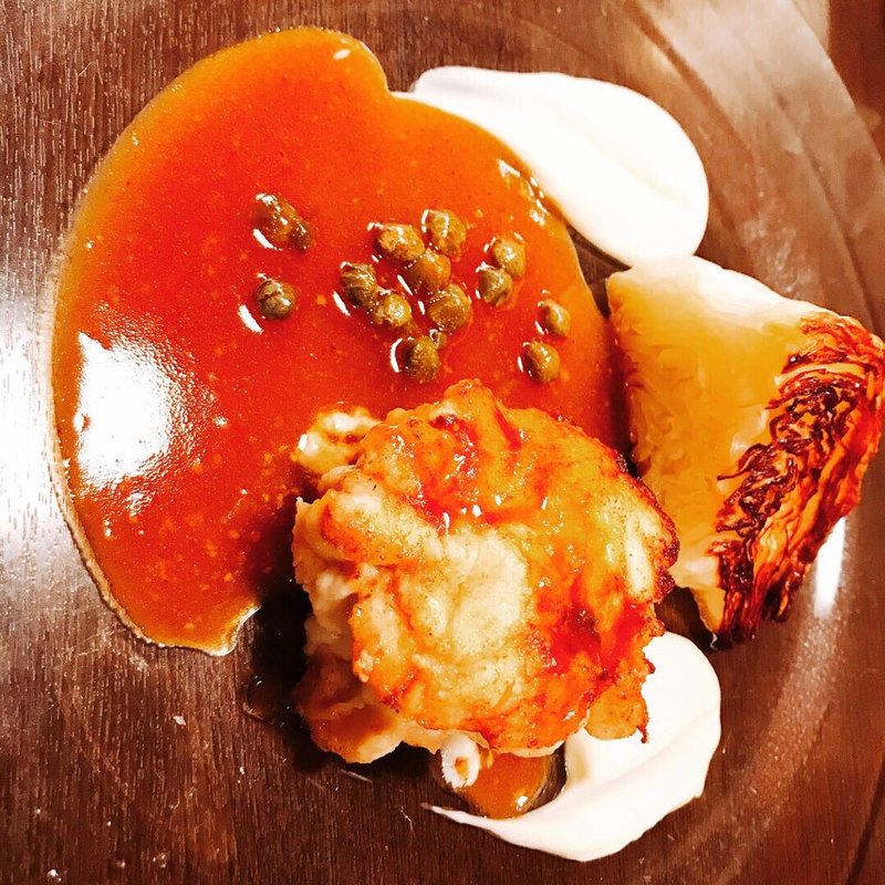 白子のムニエル ブールノワゼット(カーヴ ド ルフージュ （Cave de Rufuge）)