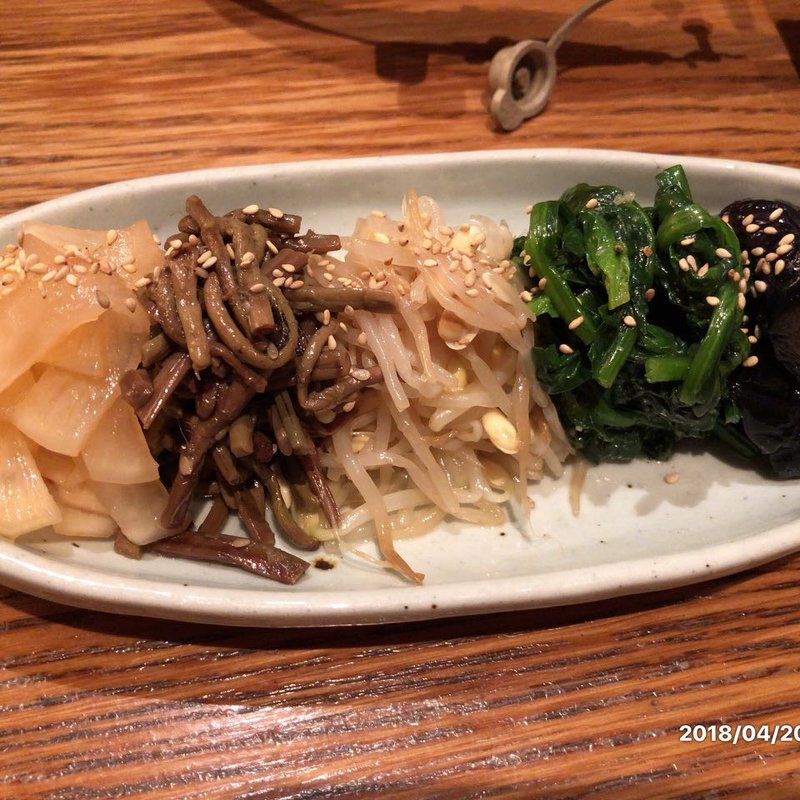 ナムル5種盛り(韓国鶏鍋 GOCHU)